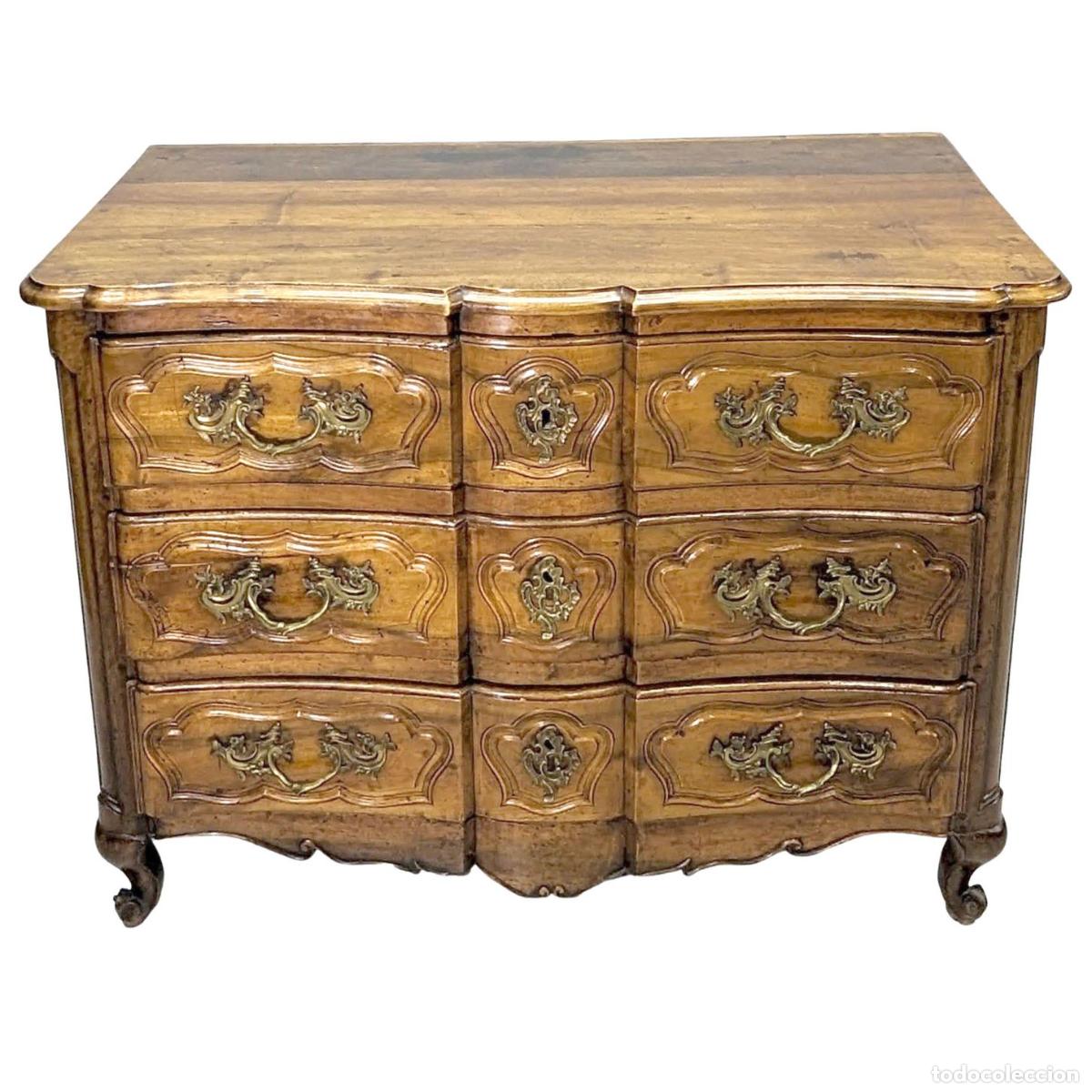 Antig&uuml;edades: Commode arbal&egrave;te galb&eacute;e noyer &eacute;poque XVIII&egrave;me - Foto 2
