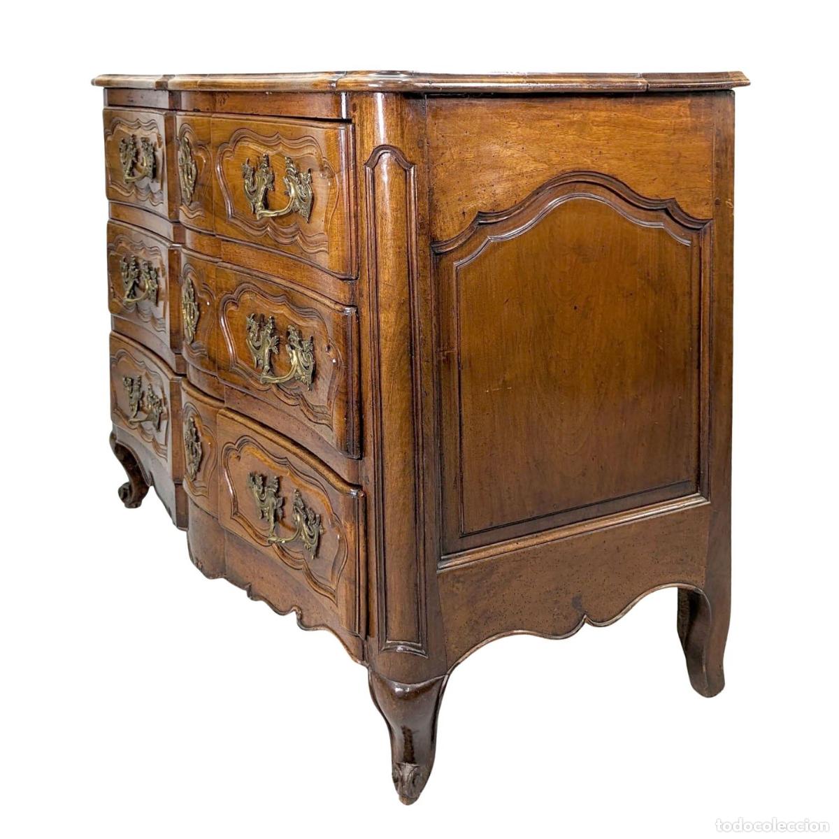 Antig&uuml;edades: Commode arbal&egrave;te galb&eacute;e noyer &eacute;poque XVIII&egrave;me - Foto 4