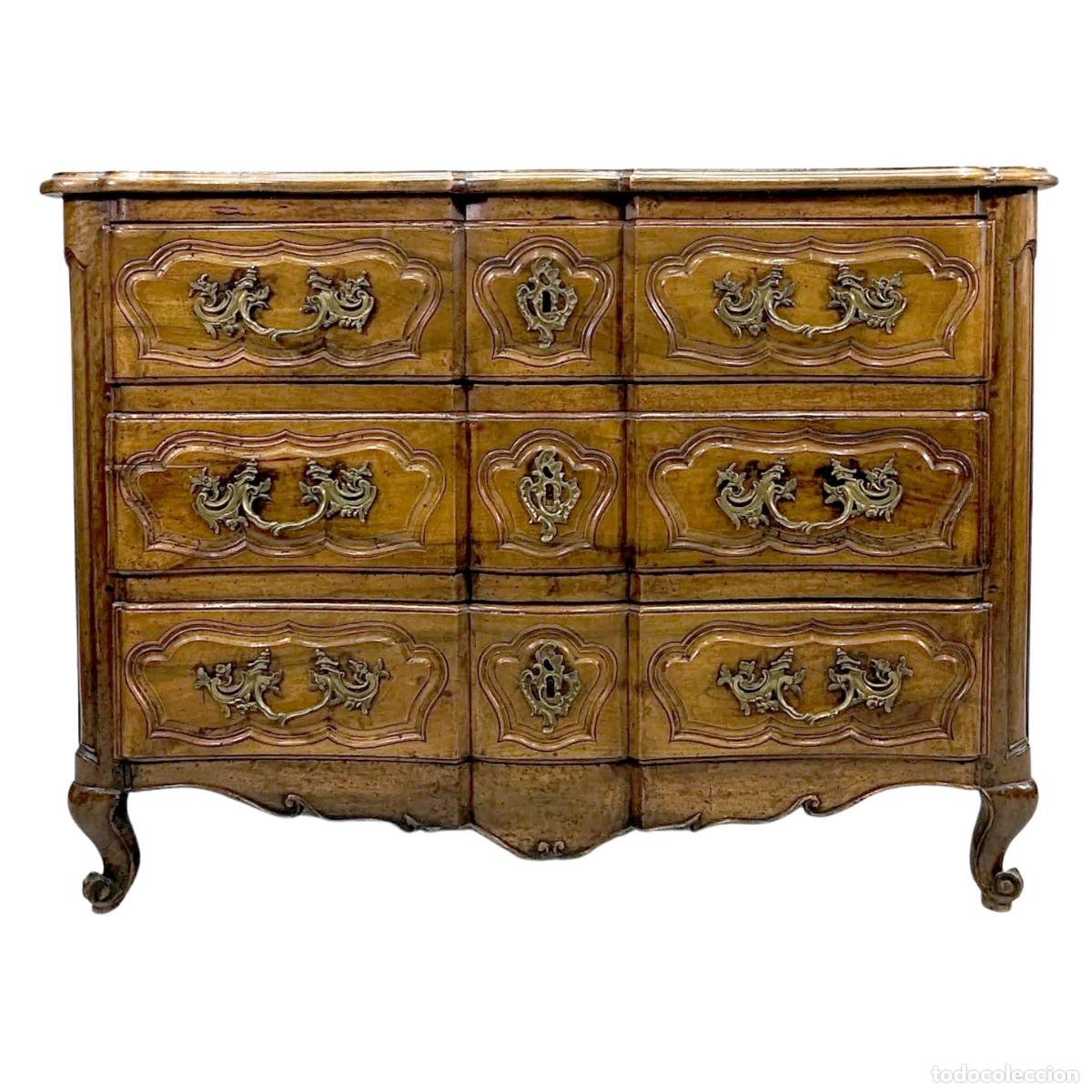 Antig&uuml;edades: Commode arbal&egrave;te galb&eacute;e noyer &eacute;poque XVIII&egrave;me - Foto 1