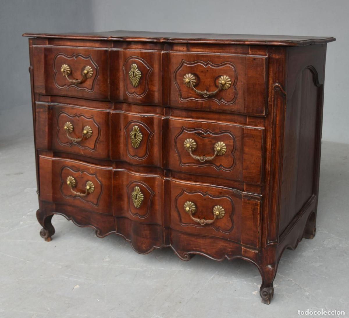 Antig&uuml;edades: Commode arbal&egrave;te galb&eacute;e noyer &eacute;poque XVIII&egrave;me - Foto 2