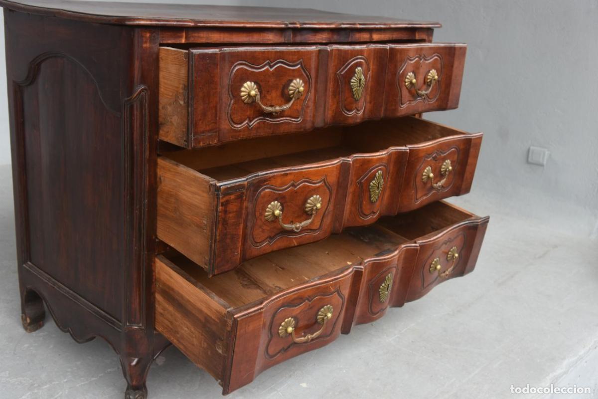 Antig&uuml;edades: Commode arbal&egrave;te galb&eacute;e noyer &eacute;poque XVIII&egrave;me - Foto 4