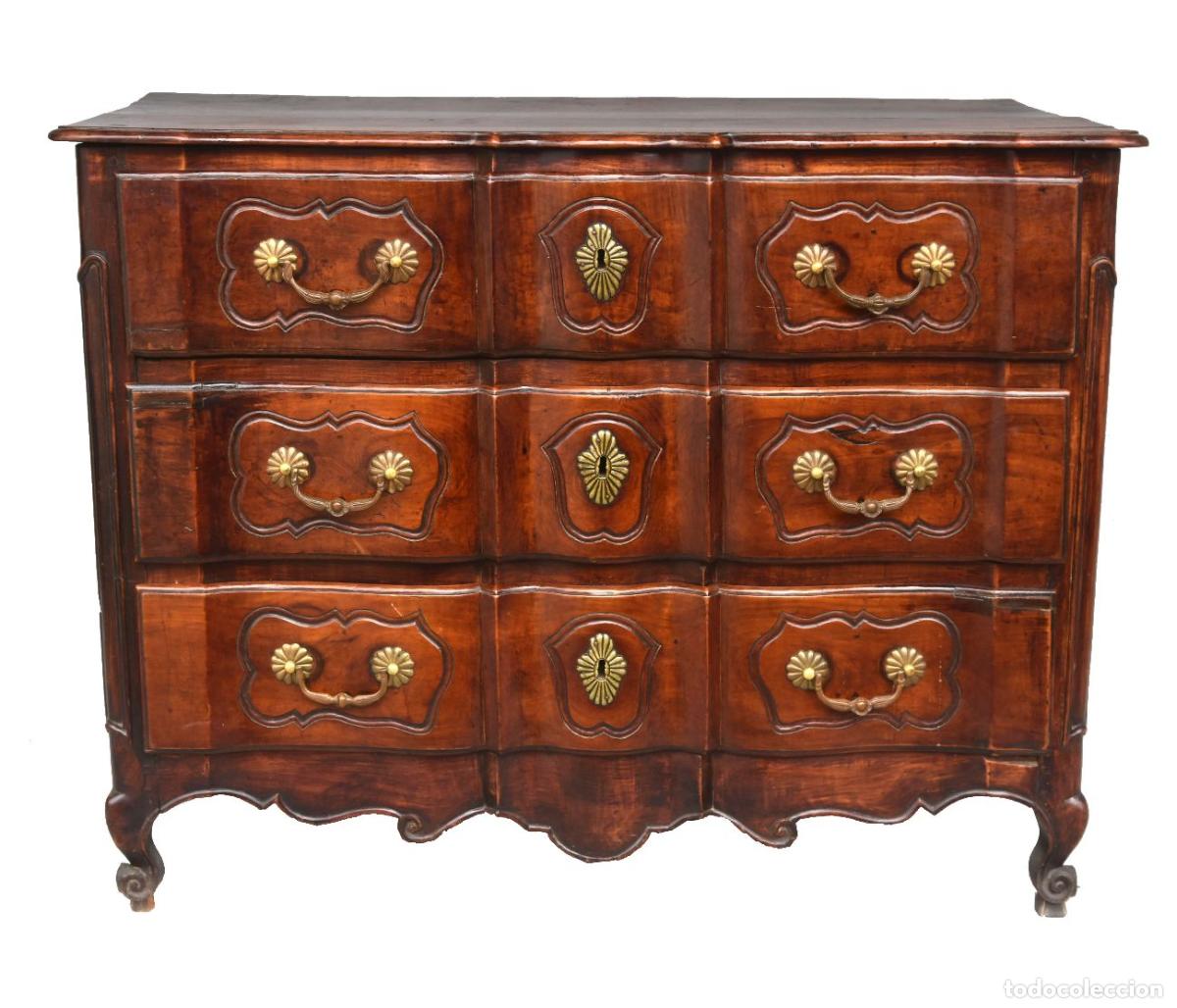 Antig&uuml;edades: Commode arbal&egrave;te galb&eacute;e noyer &eacute;poque XVIII&egrave;me - Foto 1