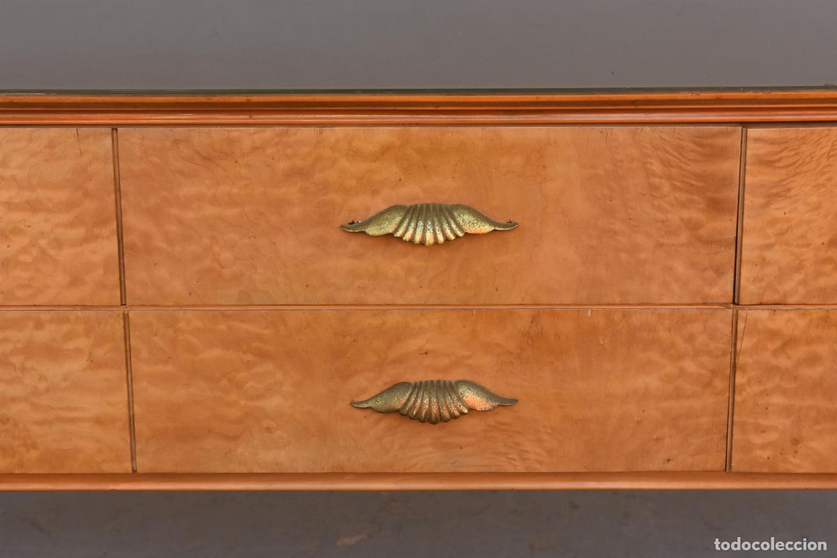 Antig&uuml;edades: Commode 1950 en Sycomore dans lesprit de Paolo Buffa - Foto 4