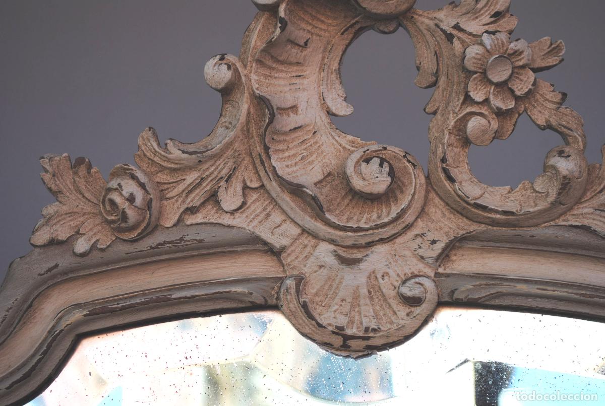Antig&uuml;edades: Commode coiffeuse de style Louis XV laqu&eacute;e grise 1900 - Foto 3