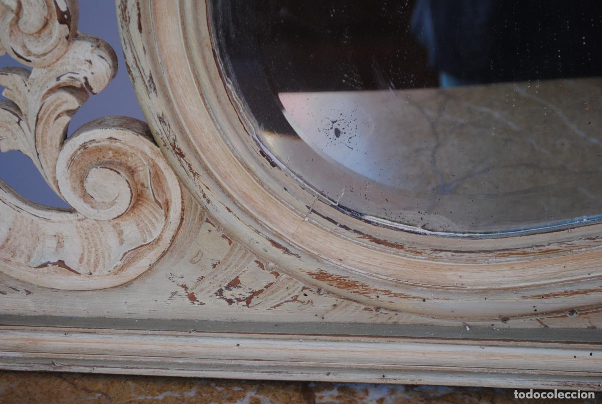 Antig&uuml;edades: Commode coiffeuse de style Louis XV laqu&eacute;e grise 1900 - Foto 6
