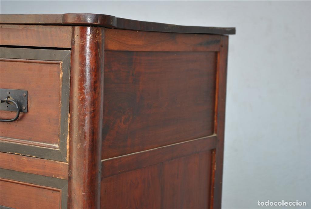 Antig&uuml;edades: Commode d&eacute;poque Louis XVI en noyer - Foto 6