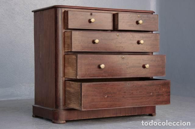 Antig&uuml;edades: Commode de marine &eacute;poque 1900 acajou - Foto 3