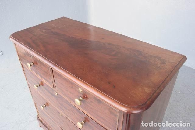 Antig&uuml;edades: Commode de marine &eacute;poque 1900 acajou - Foto 8