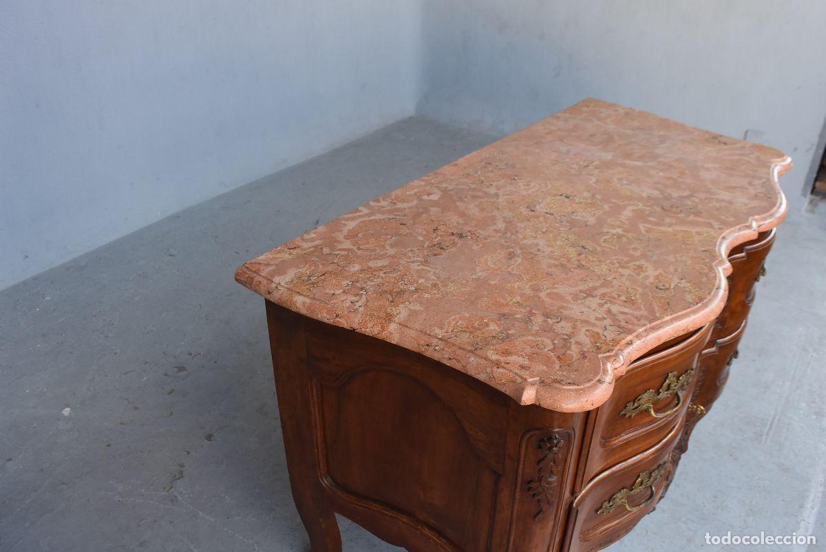 Antig&uuml;edades: Commode sauteuse en noyer de forme arbal&egrave;te &eacute;poque XVIII&egrave;me - Foto 10