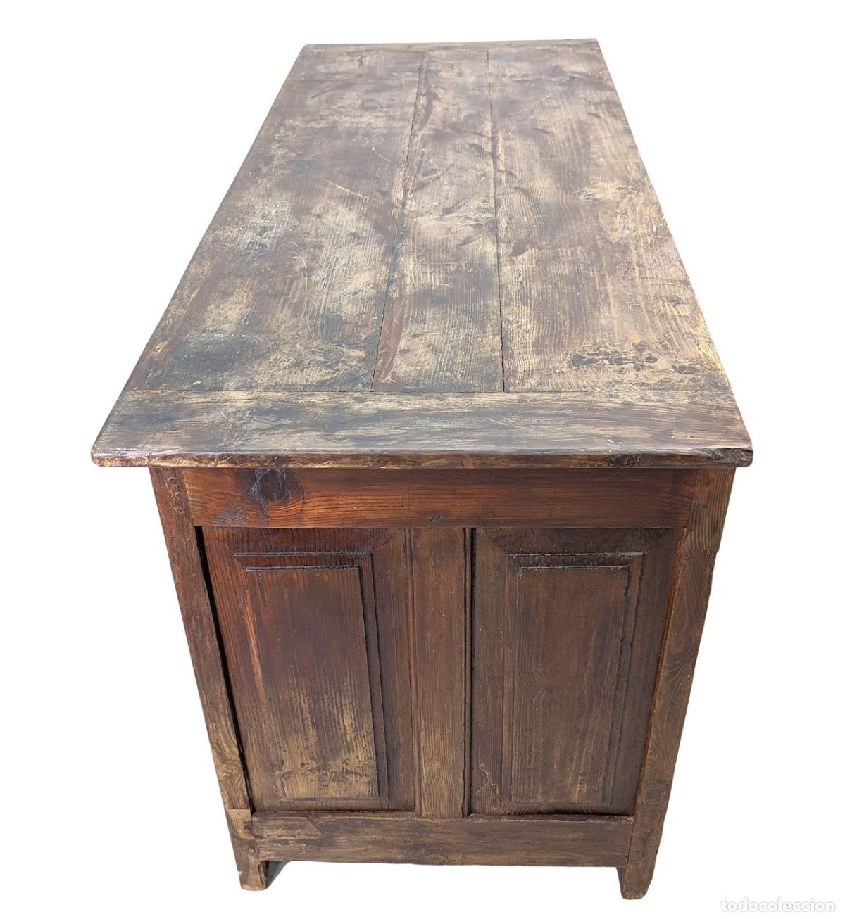 Antig&uuml;edades: Commode rustique bois blanc d&eacute;but XIX&egrave;me - Foto 4