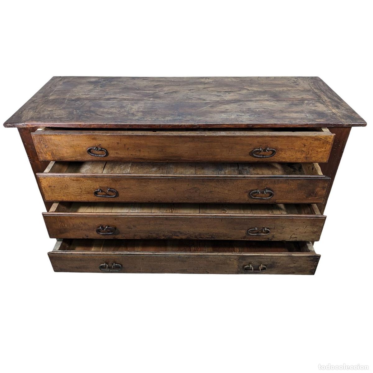 Antig&uuml;edades: Commode rustique bois blanc d&eacute;but XIX&egrave;me - Foto 6