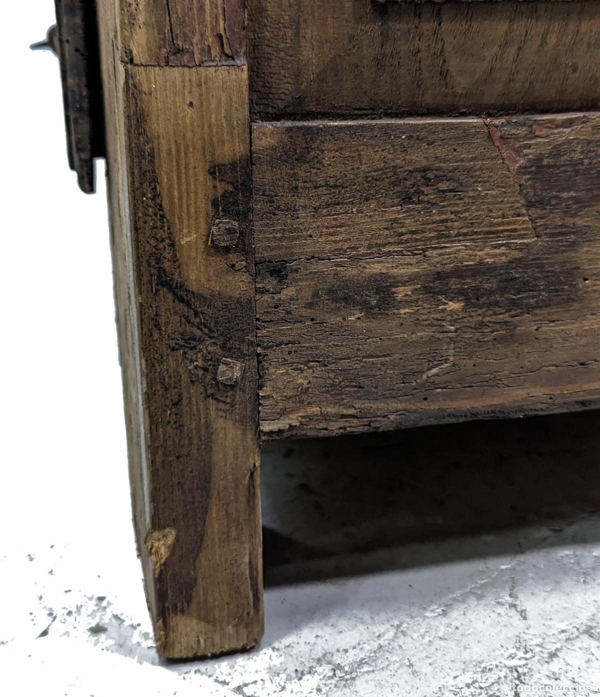 Antig&uuml;edades: Commode rustique bois blanc d&eacute;but XIX&egrave;me - Foto 7
