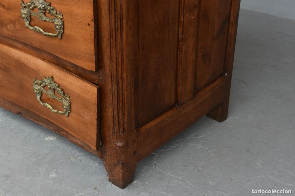 Antig&uuml;edades: Commode rustique en noyer d&eacute;poque XVIII&egrave;me - Foto 6