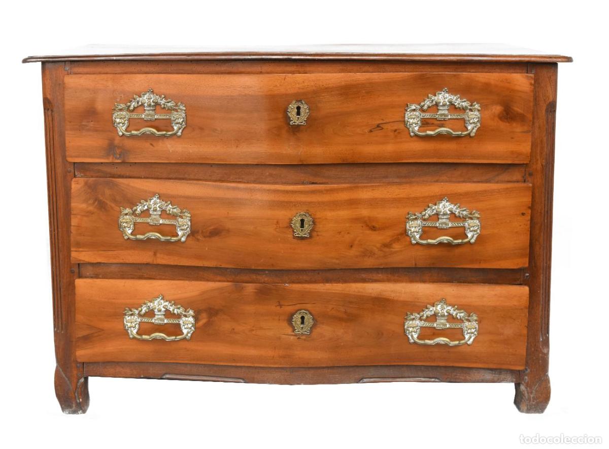 Antig&uuml;edades: Commode rustique en noyer d&eacute;poque XVIII&egrave;me - Foto 1