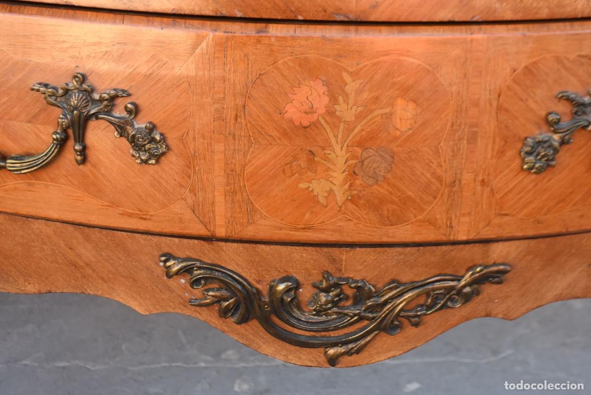 Antig&uuml;edades: Commode sauteuse Louis XV bois de rose - Foto 5
