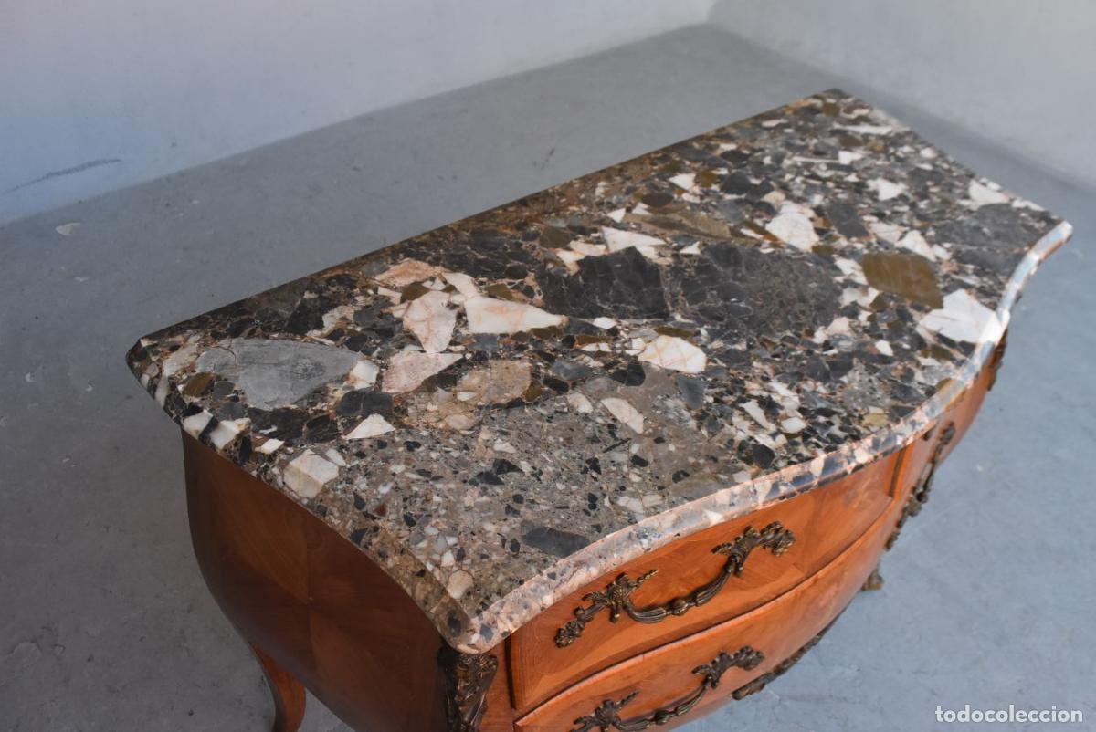 Antig&uuml;edades: Commode sauteuse Louis XV bois de rose - Foto 7