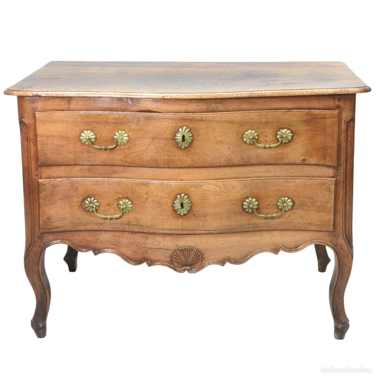 Antig&uuml;edades: Commode sauteuse en noyer &eacute;poque XVIIIe si&egrave;cle - Foto 1