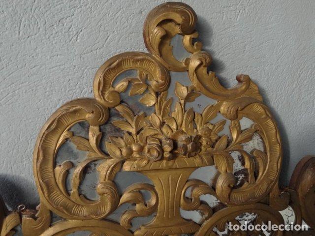 Antig&uuml;edades: Miroir de Beaucaire proven&ccedil;al bois dor&eacute; - Foto 4