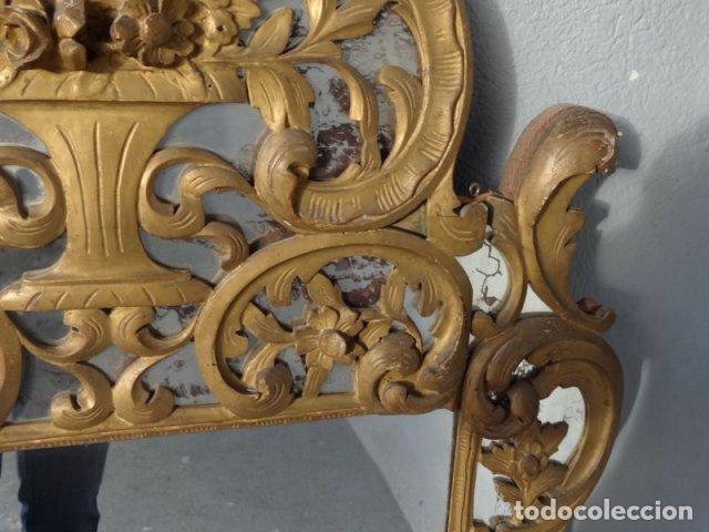 Antig&uuml;edades: Miroir de Beaucaire proven&ccedil;al bois dor&eacute; - Foto 5