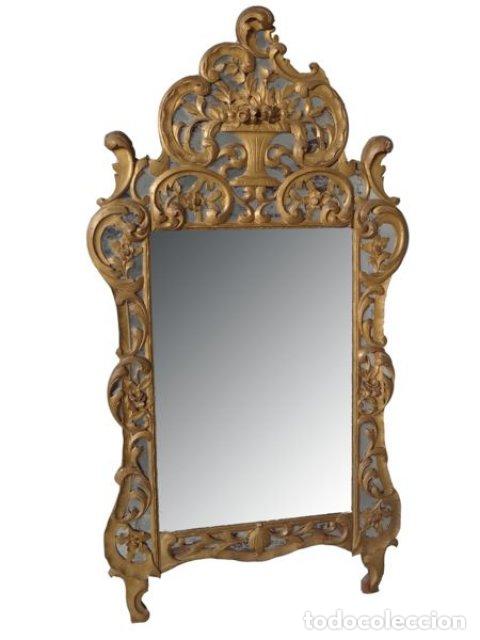 Antig&uuml;edades: Miroir de Beaucaire proven&ccedil;al bois dor&eacute; - Foto 1