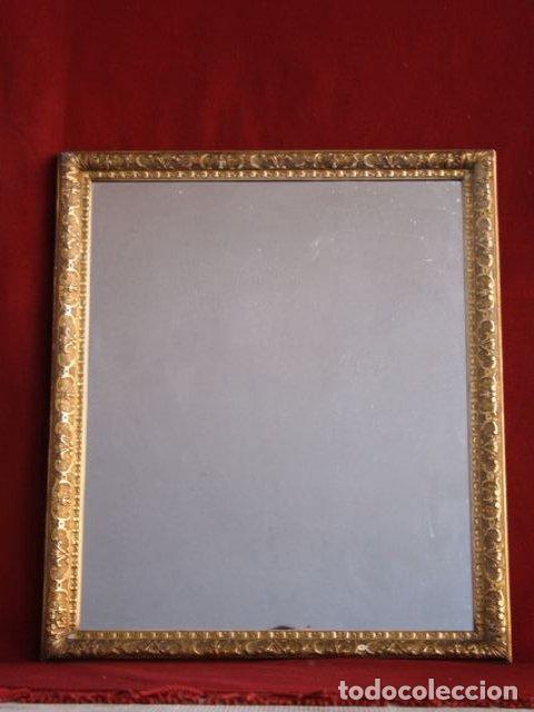 Antig&uuml;edades: Miroir en stuc dor&eacute; de style 67 x 52 cm - Foto 3