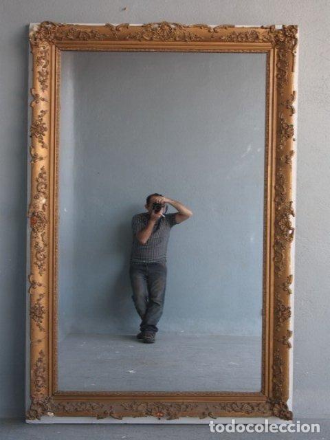 Antig&uuml;edades: Miroir en stuc dor&eacute; &eacute;poque Restauration - Foto 2