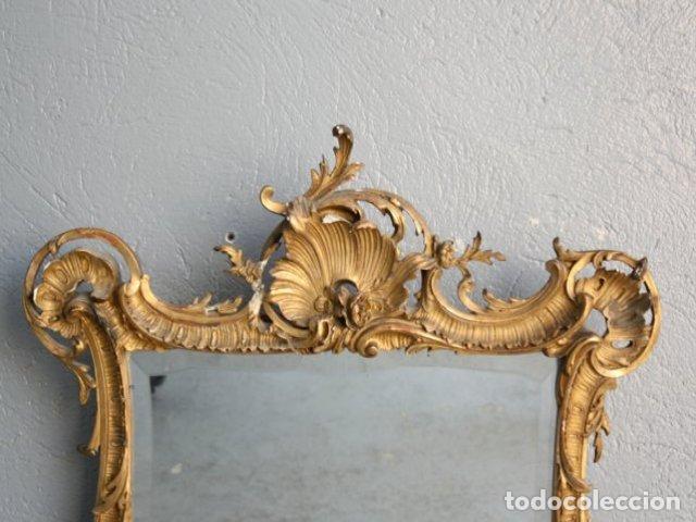 Antig&uuml;edades: Miroir de style Louis XV en stuc dor&eacute; - Foto 2