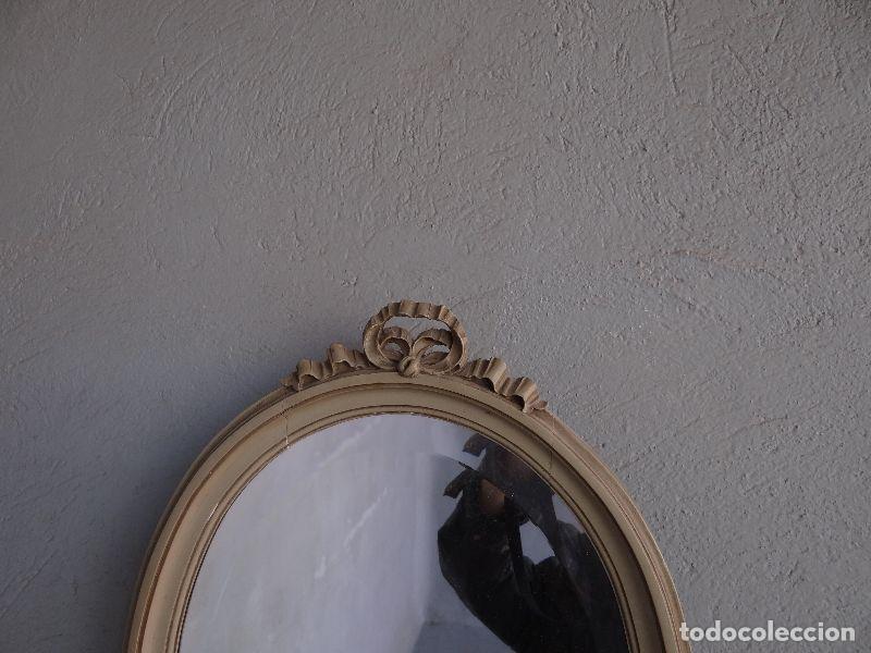 Antig&uuml;edades: Miroir laqu&eacute; de style Louis XVI 1900 - Foto 2