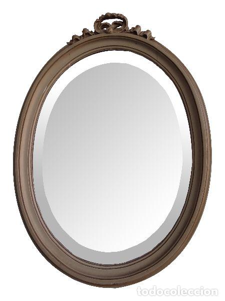 Antig&uuml;edades: Miroir laqu&eacute; de style Louis XVI 1900 - Foto 5
