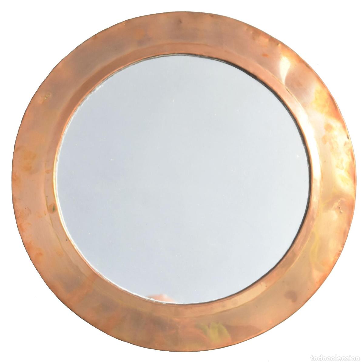 Antig&uuml;edades: Miroir rond 1960 en laiton - Foto 1