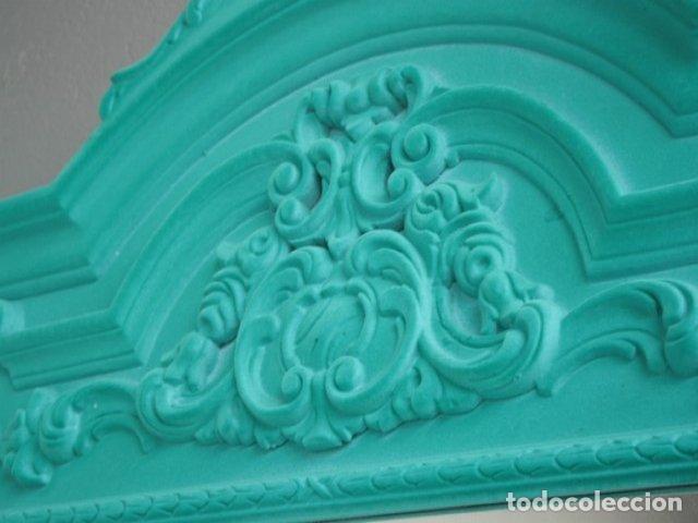 Antig&uuml;edades: Miroir style Louis XV floqu&eacute; Cyan - Foto 6
