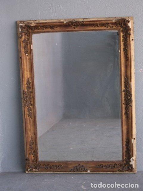 Antig&uuml;edades: Miroir Restauration stuc dor&eacute; rectangle - Foto 4