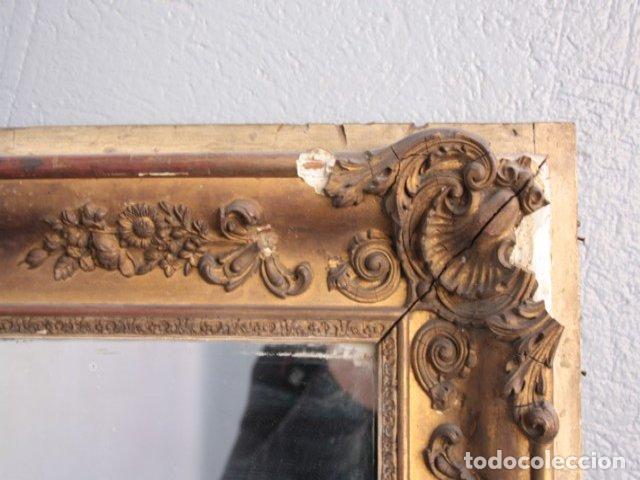 Antig&uuml;edades: Miroir Restauration stuc dor&eacute; rectangle - Foto 8