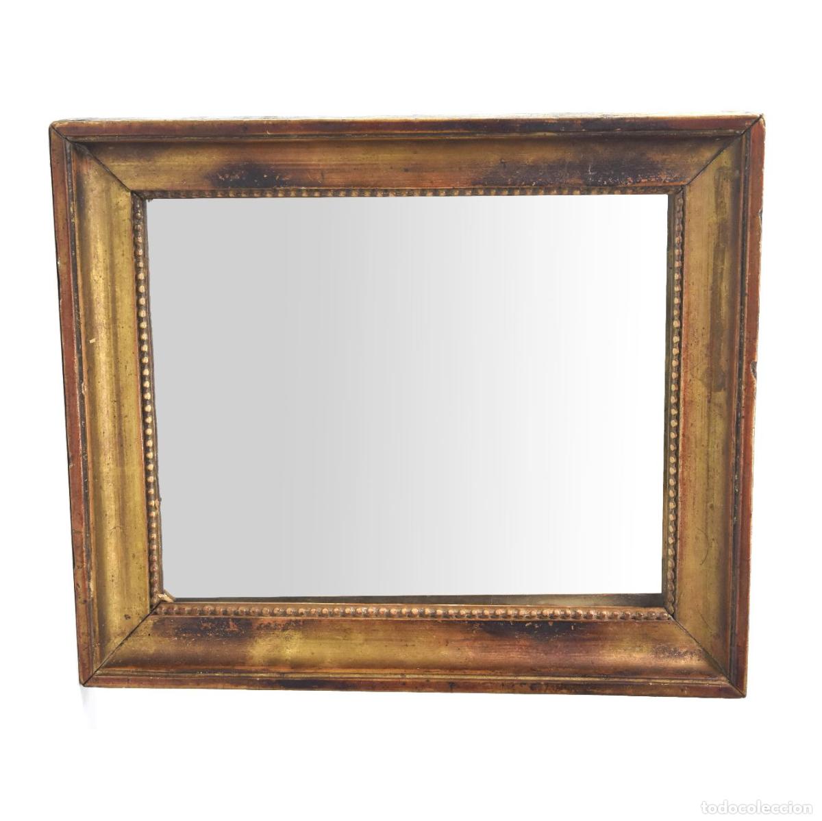 Antig&uuml;edades: Miroir XIX&egrave;me bois et stuc - Foto 1
