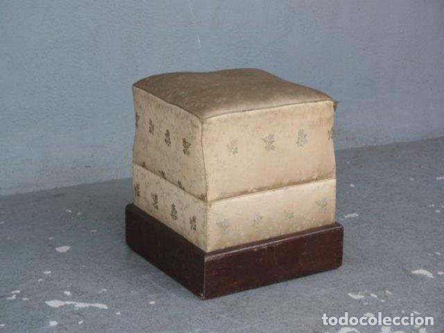 Antig&uuml;edades: Pouf de style d&eacute;poque 1900 soierie - Foto 2