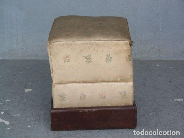 Antig&uuml;edades: Pouf de style d&eacute;poque 1900 soierie - Foto 3