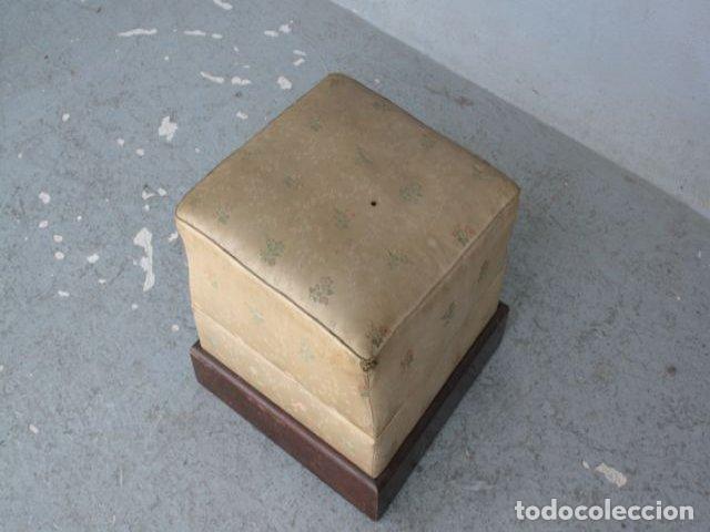 Antig&uuml;edades: Pouf de style d&eacute;poque 1900 soierie - Foto 4