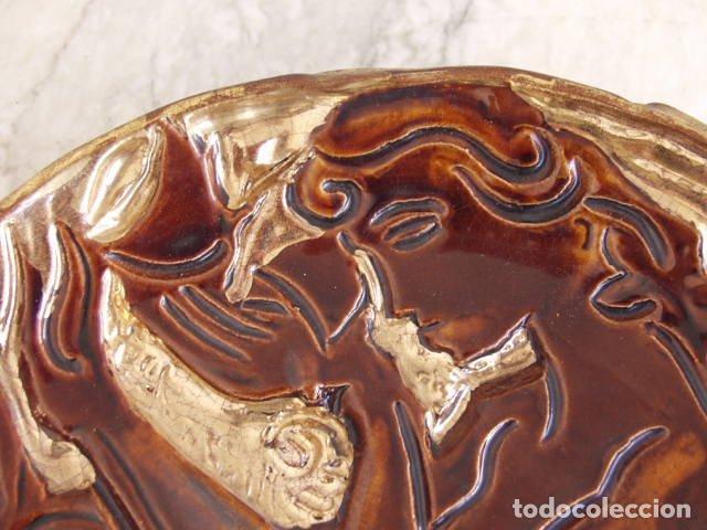 Antig&uuml;edades: Assiette d&eacute;corative Emaux Giraud &agrave; Vallauris - Foto 2