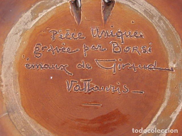 Antig&uuml;edades: Assiette d&eacute;corative Emaux Giraud &agrave; Vallauris - Foto 10