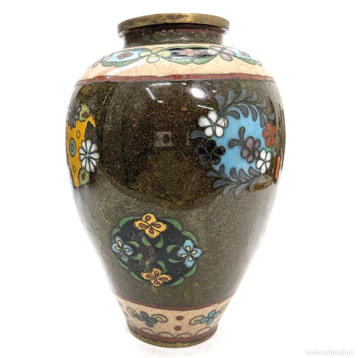 Antig&uuml;edades: Petit vase en cloisonn&eacute; 1900 - Foto 1