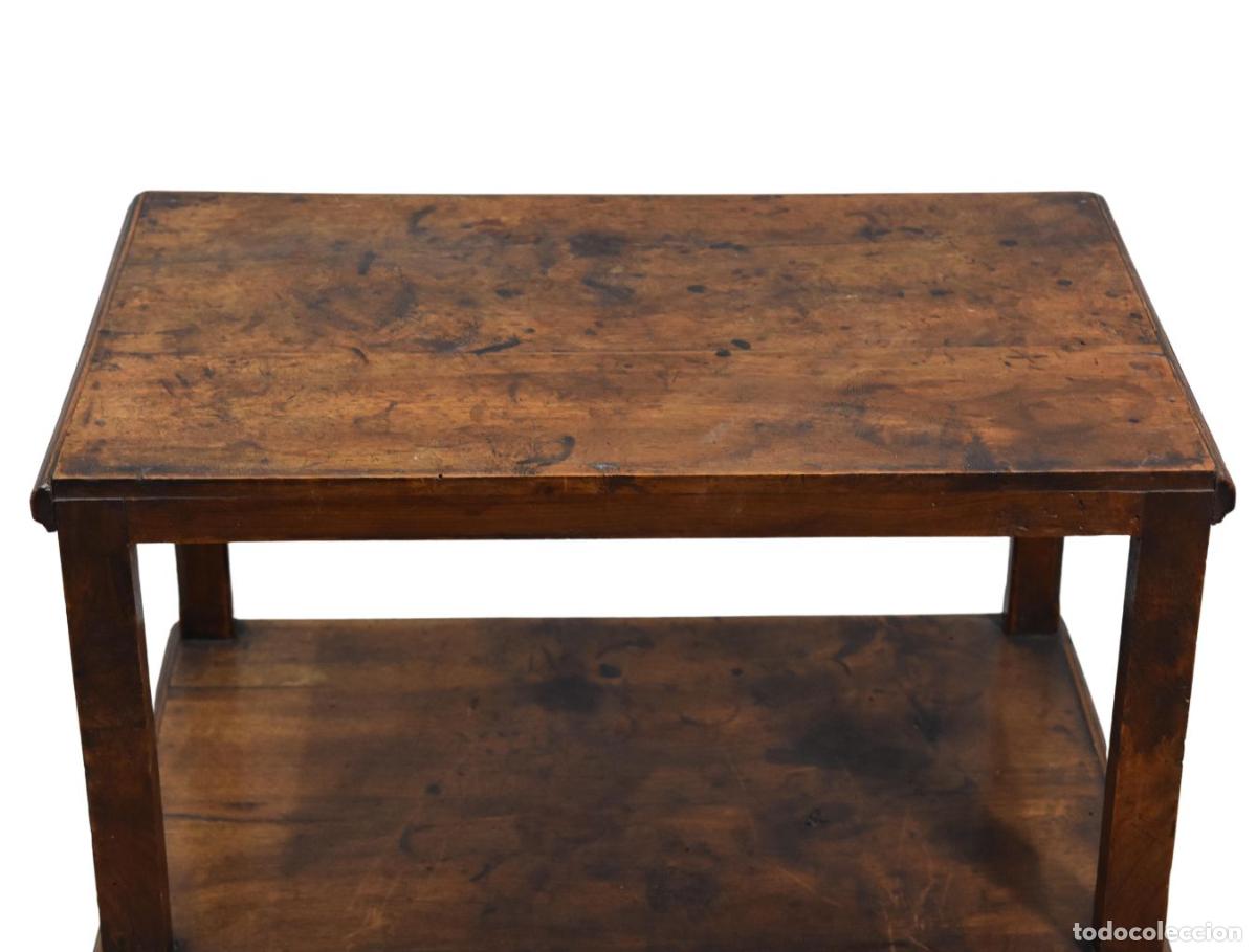 Antig&uuml;edades: Table &agrave; th&eacute; triple plateau &eacute;poque 1900 - Foto 3