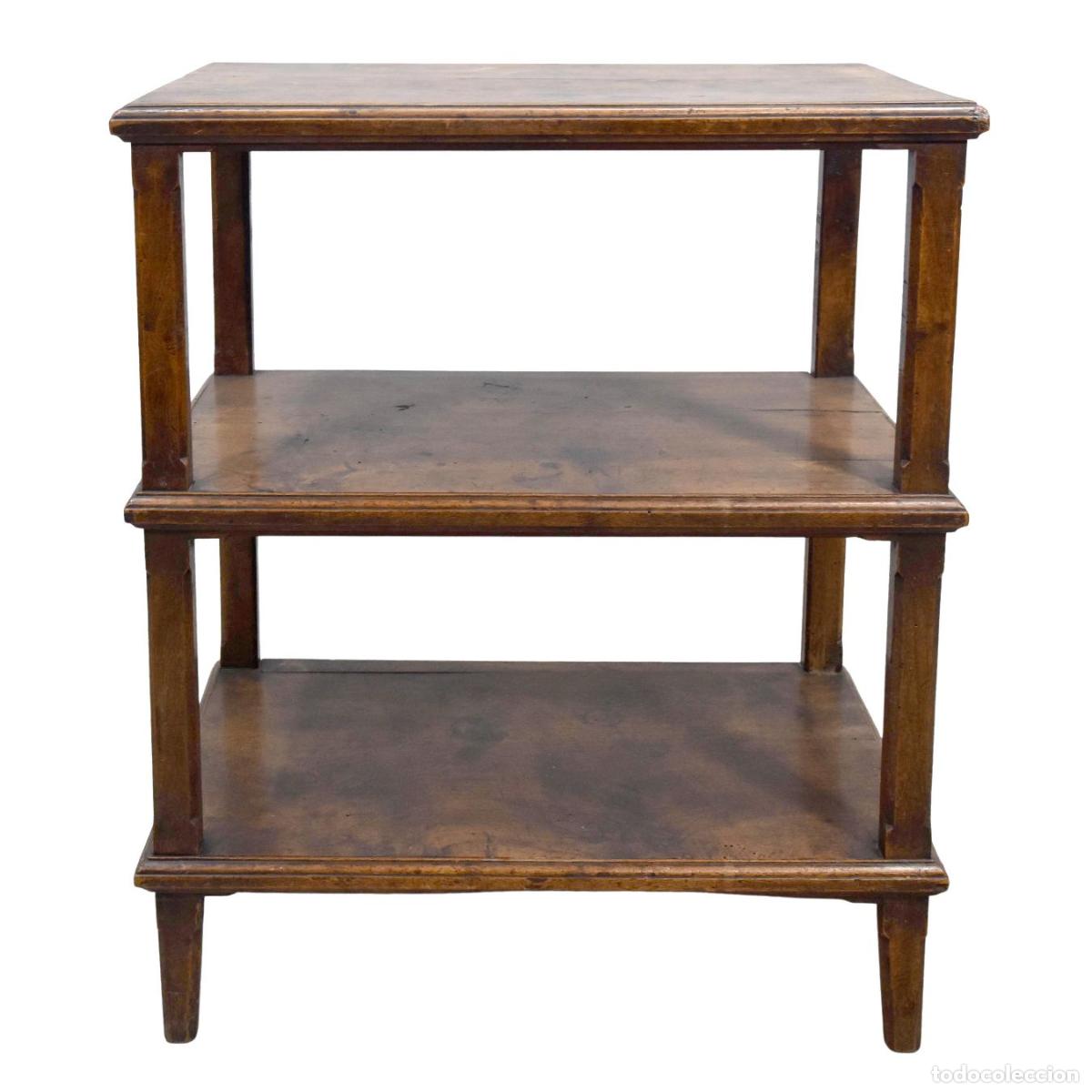 Antig&uuml;edades: Table &agrave; th&eacute; triple plateau &eacute;poque 1900 - Foto 1