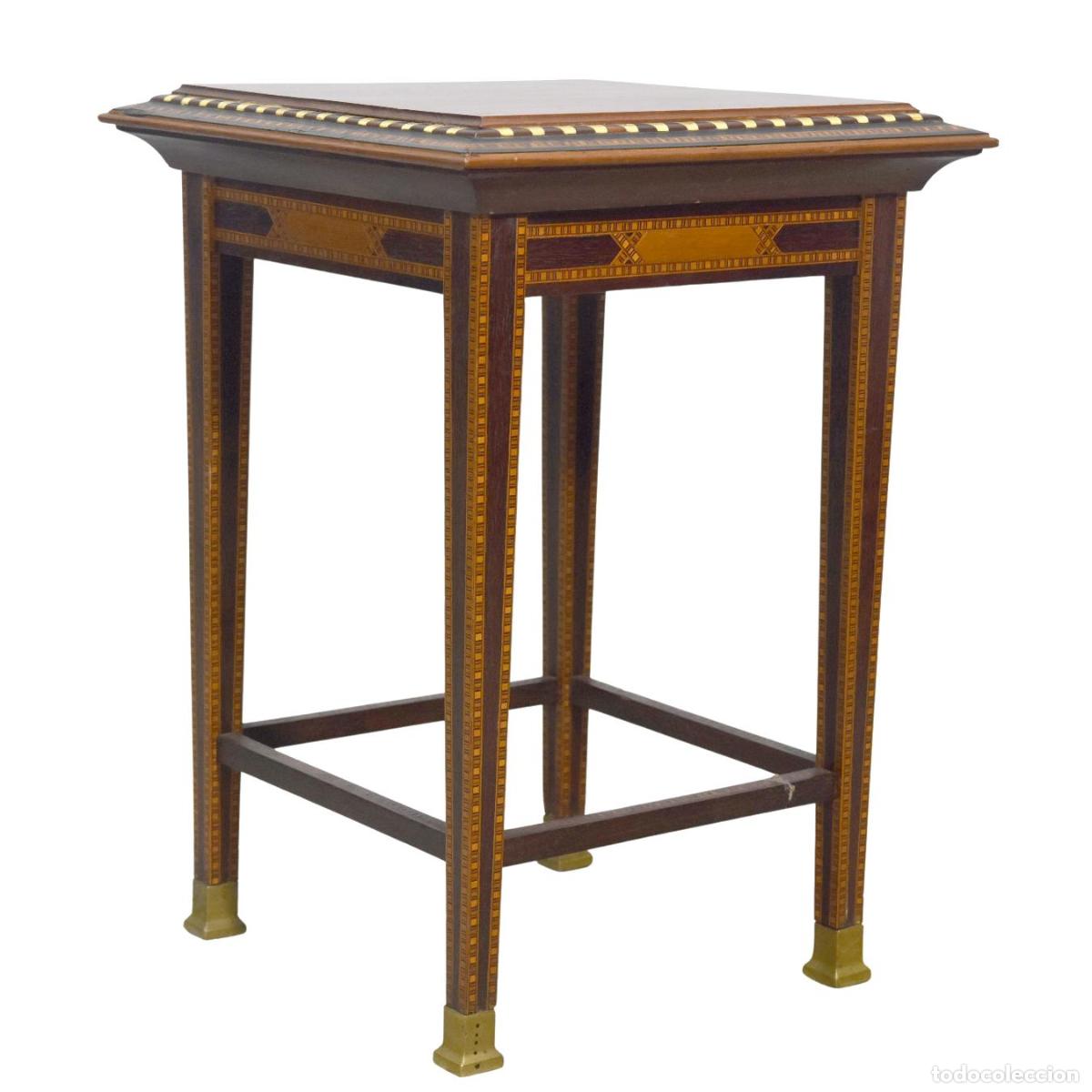 Antig&uuml;edades: Table Syrienne incrustations &eacute;poque d&eacute;but XX&egrave;me - Foto 2