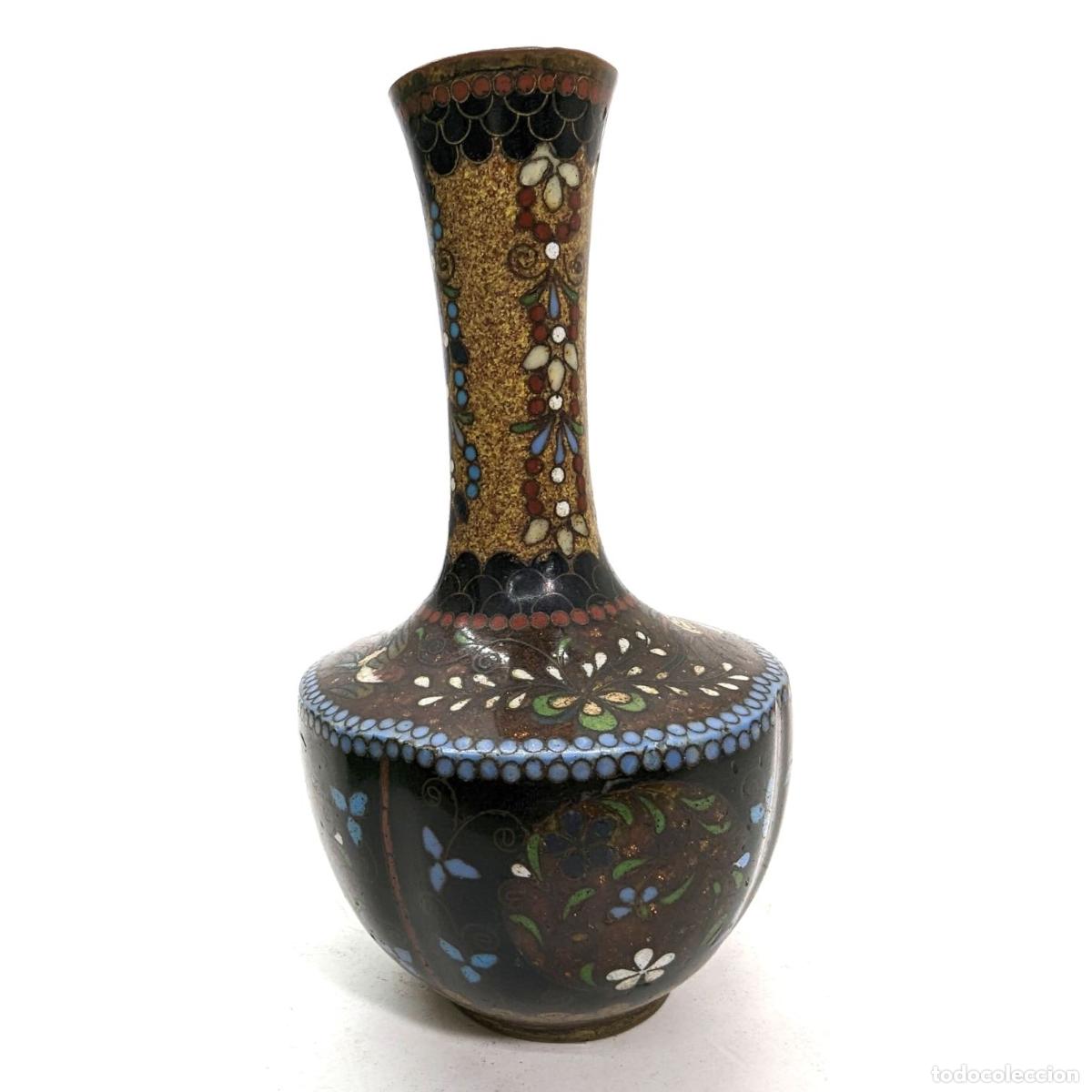 Antig&uuml;edades: Petit vase en cloisonn&eacute; 1900 - Foto 1