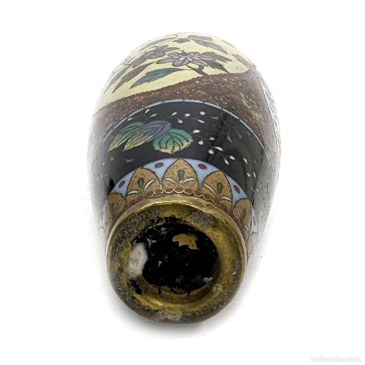 Antig&uuml;edades: Petit vase en cloisonn&eacute; 1900 - Foto 3