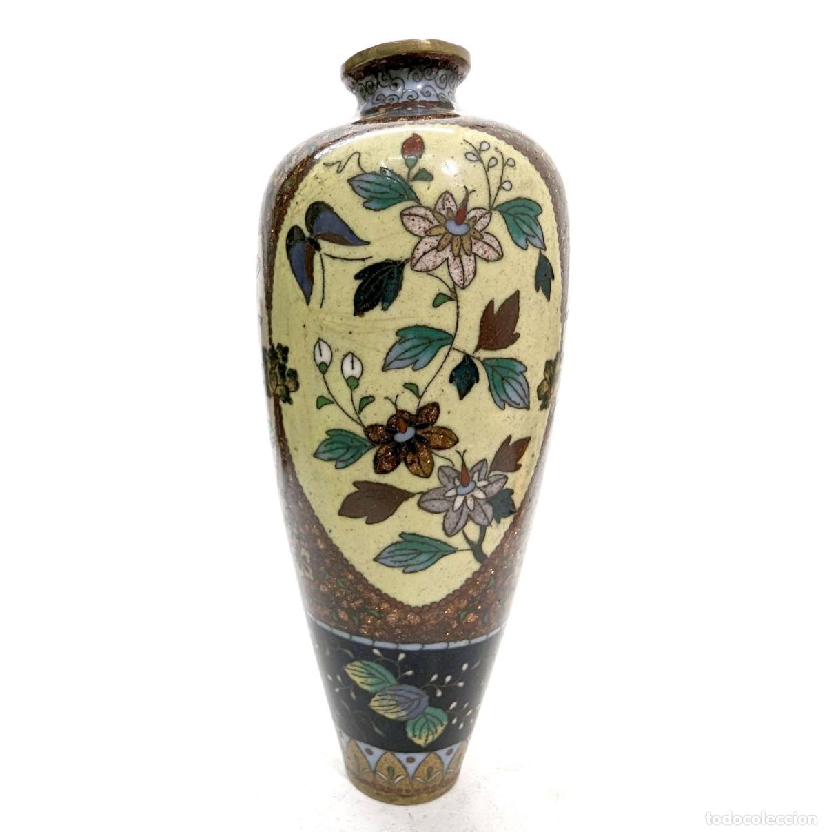 Antig&uuml;edades: Petit vase en cloisonn&eacute; 1900 - Foto 1