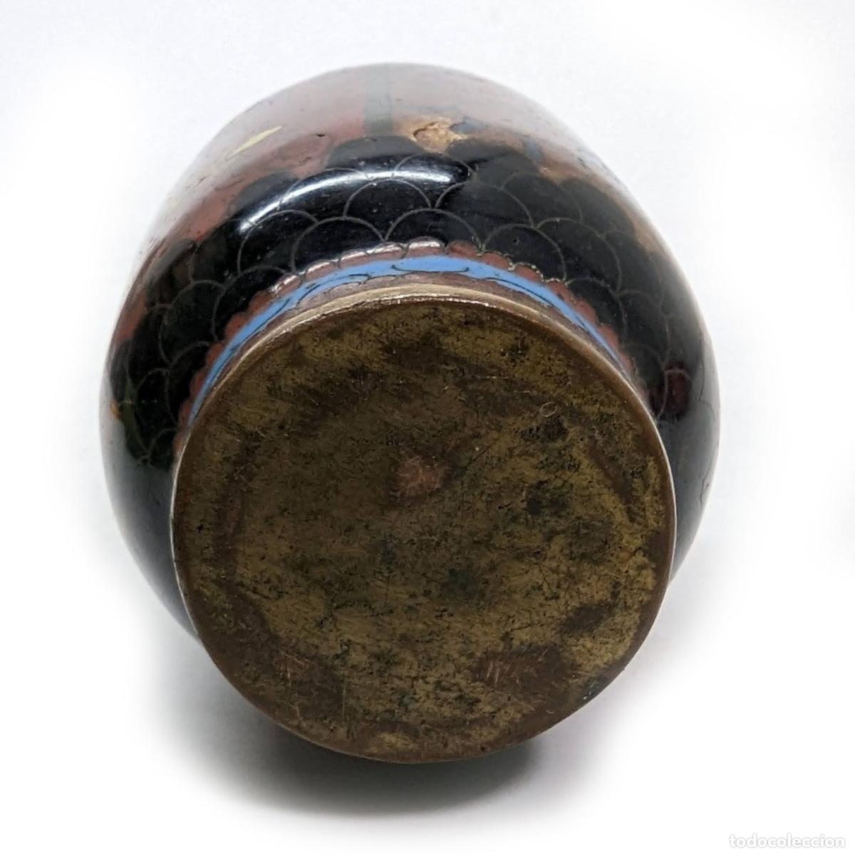 Antig&uuml;edades: Petit vase en cloisonn&eacute; 1900 - Foto 3