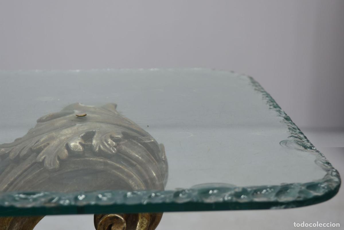 Antig&uuml;edades: Table basse baroque en bois dor&eacute; et laqu&eacute; - Foto 7