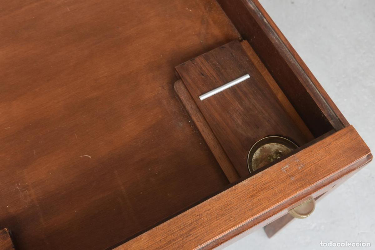 Antig&uuml;edades: Table &agrave; jeu Art d&eacute;co 1930 en acajou - Foto 7