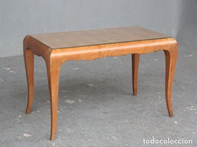 Antig&uuml;edades: Table basse marquet&eacute;e en &eacute;rable 1940 - Foto 2